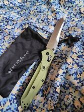 Benchmade osborne 940 green handle with silver blade, EDC used(light wear) picture