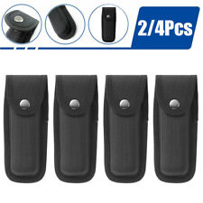 2/4-Pack Black Portable Hard Boxed Nylon Belt Sheath For Folding Knife US Seller picture