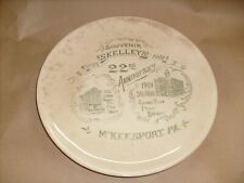 Rare Souvenir Plate 1887-1909 Skelleys - McKeesport Pa. Store outside Pittsburgh picture