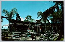 Trader Frank's Restaurant Tiki Gardens Indian Rocks Beach Florida Chrome c1960 picture