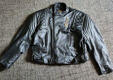 Vintage Harley Davidson Leather Genuine Riding Jacket Men 52 XXL Protection Gear picture