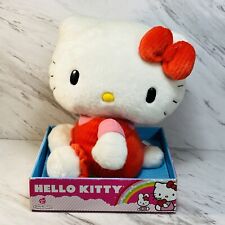 Hello Kitty Plush 10”(sitting)doll red dress  Cherries Sanrio 2009 Vaulted/ Rare picture