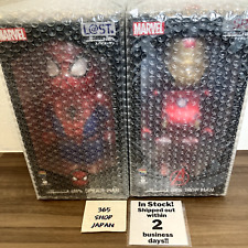 Marvel BE@RBRICK Happy Lottery 2 Set 400% Spider-Man Iron Man NEW InStock picture