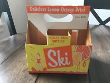 Vintage 1970’s SKI SODA DRINK BOTTLE CARTON NEW/OLD STOCK    Lot of 50 picture