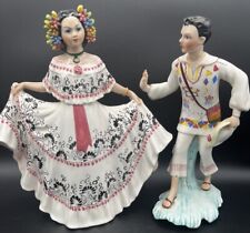 G. GIRARDI Hand Painted Italian 1950’s Porcelain Dancing Couple Signed picture