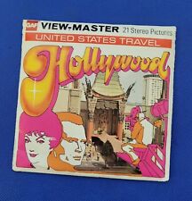 Color 1970s Gaf H64 Hollywood California view-master 3 Reels Packet US Travel picture