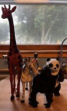 Vintage 1980s Imperial Plastic Zoo Animal Lot Of 4 picture