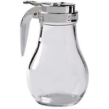 Glass Syrup Dispenser with Cast Zinc Top, 6 oz picture
