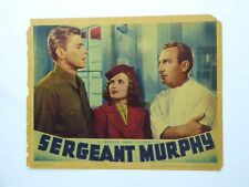Ronald Reagan Vtg 11x14 Sergeant Murphy Photo Linen Lobby Card 1938 Mary Maguire picture