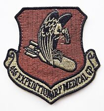 US Air Force 455th Expeditionary Medical Group Subdued Hook-Back Patch picture
