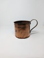 Vintage Turkish Hammered Copper Vessel Pitcher Pot Primitive Copper  picture