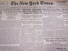 1949 FEBRUARY 11 NEW YORK TIMES - MINDSZENTY TRIAL 'INFAMOUS' - NT 3220 picture