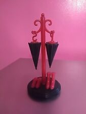 Vintage Gothic Umbrella Stand Salt And Pepper Shakers picture