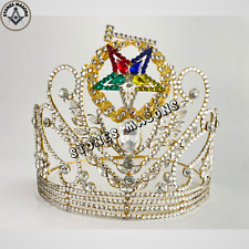 Masonic OES Grand Worthy Crown Big Size George Crown Adjustable fitting + Case picture