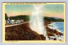 Depoe Bay OR-Oregon, Spouting Horn, Oregon Coast Highway Vintage Postcard picture