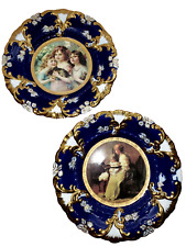 Antique Porcelain Royal Vienna Victorian Portrait Plates 12