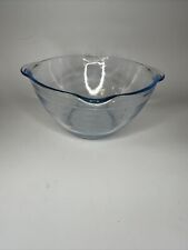 Vtg Fire-King Sapphire 2 Spout 2 Cup Measuring Bowl Cup 2 Handle Mixing 5  1/4” picture