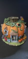 PartyLite Pumpkin Patch Tealight House Candle Holder Halloween picture