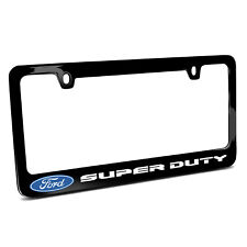 Ford Super-Duty UV-LED Printed American-Made Black Metal License Plate Frame picture