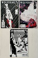 Wolverine NOIR 1 and 2 Variants Dennis Calero Covers Lot of 3 Marvel Comics 2009 picture