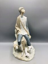 NAO by Lladro 10.5” Shepherd Boy with Three Dogs Figurine Made in Spain picture