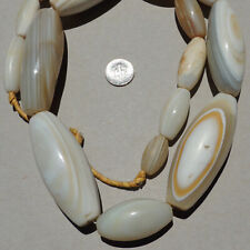 a 29.5 inch strand of enormous antique agate african stone beads mali #5052 picture