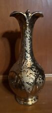 Decor Gold Vase Weeping Approximately 8”H x 3.5”W Collector Vintage picture