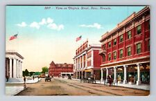 Reno NV-Nevada, View On Virginia Street, Advertisement, Vintage Postcard picture