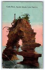 c1910 Castle Rock Apostle Islands Lake Superior Wisconsin WI Antique Postcard picture