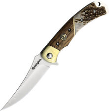 Remington Guide Linerlock Brown Wood Folding Stainless Pocket Knife 15726 picture