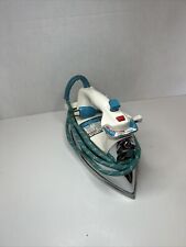 Vintage General Electric GE Steam Dry Iron Chrome w/ Blue Cord USA Works picture
