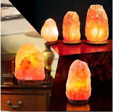 NATURAL CRYSTAL SALT LAMP BY HIMALAYAN HAND MINED PURIFIES AIR 5-8 LBS picture