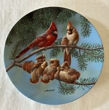 Knowles Collector Plate Cardinal Singing Lesson Backyard Harmony Joe Thornburgh picture