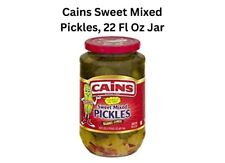 6 Cains Sweet Mixed Pickles, 22 Fl Oz Jar (Pak Of 6 ) UPC 041660203806 picture