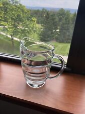 Large Thick Glass Pitcher  picture