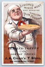 ATMORE'S MINCE MEAT & PLUM PUDDING*BAKER w/PIE*J A GREEN'S T STORE*TEA & COFFEE picture