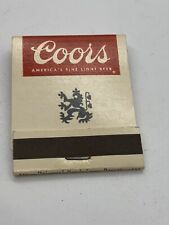Coors Beer Unstruck Matchbook Cover picture