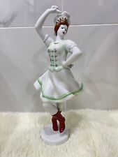 VTG Beautiful Hollohaza Hungarian Dancer w/ boots Handpainted Porcelain Figurine picture