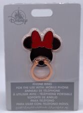Disney Parks Minnie Mouse Rose Gold Mobile Phone Ring Stick On Holder Grip NEW picture