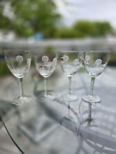 Toscany Rememberance Hand Blown Crystal Water Wine Glasses Set Of 4 picture