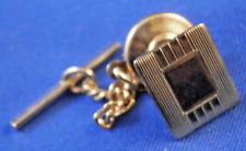 Nice Vintage Tie Tack Pin 14K Gold Hat Lapel Pin Tie-Tack Golden Mens picture