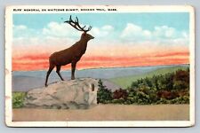 Elks' Memorial on Whitcomb Summit Mohawk Trail MA VINTAGE Postcard A13 picture