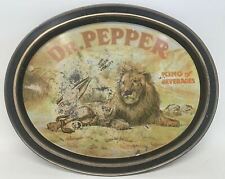 Vintage 1979 Dr. Pepper King of Beverages Soda Tin Tray Lion picture