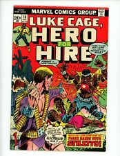 Hero for Hire #16 Comic Book 1973 FN+ Marvel Luke Cage Comics picture