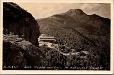 RPPC Stowe VT Vermont Nose House & Chin Mt. Mansfield Vintage Postcard  picture