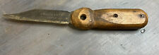 Antique Starrett SM Wood Handle Knife Made In USA picture