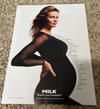 1993 Pregnant Elle Macpherson Got Milk Harper's Bazaar Magazine Print Ad picture
