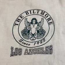 VTG Biltmore Los Angeles Since 1923 Hotel Single Stitch T Shirt Tan picture