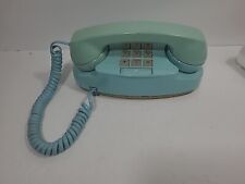 Vintage Western Electric Bell System Princess Phone Aqua Blue Push Button 2702 picture