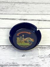 Vintage Souvenir Of Sydney Harbour Opera House Ashtray Blue Early View Gilded picture